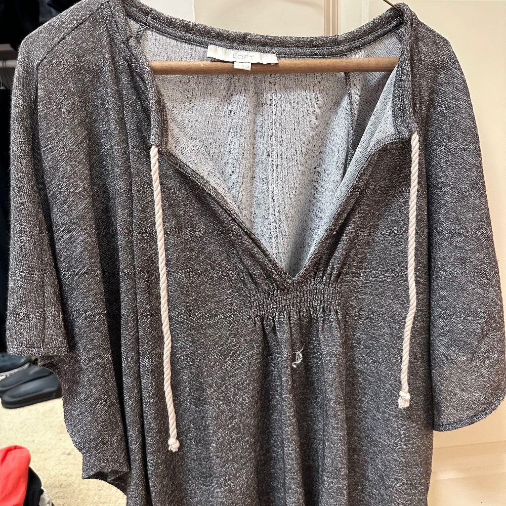 LOFT Dark Gray sweatshirt type pullover